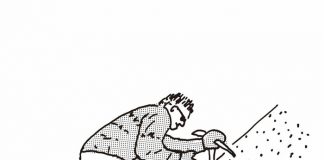 使用冰斧直线上山