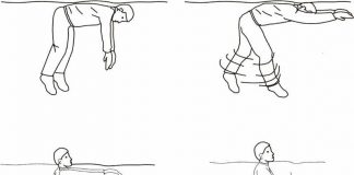 在温暖的海水里，防淹死动作是保持自己浮在水面的一个最佳选择